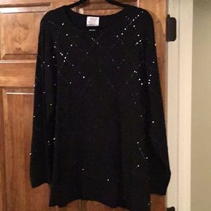 Black Decorated Sweater.